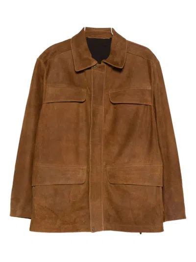 Salvatore Santoro Flap-pocket Jacket In Brown