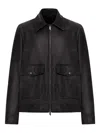 Salvatore Santoro Flap-pocket Leather Jacket In Black