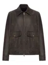 Salvatore Santoro Flap-pocket Leather Jacket In Brown