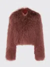 Salvatore Santoro Fur Coat  Woman Color Pink In Pink