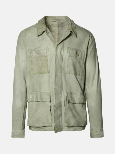 Salvatore Santoro Green Leather Jacket