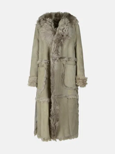 SALVATORE SANTORO GREY SUEDE COAT
