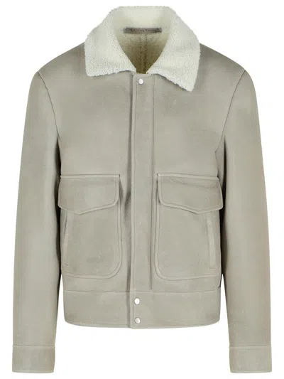 Salvatore Santoro Gtigia Leather Jacket In Gray