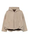 Salvatore Santoro Hooded Zip-fastening Jacket In Neutral