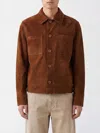 Salvatore Santoro Buttoned Flap-pocket Leather Jacket In Brown