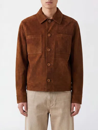 SALVATORE SANTORO SALVATORE SANTORO SUEDE SHIRT JACKET WITH PATCH POCKETS,I56207042