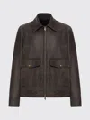Salvatore Santoro Leather Jacket In Brown