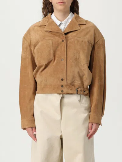 Salvatore Santoro Jacket  Woman Color Beige In Brown
