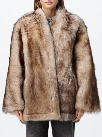 Salvatore Santoro Jacket Woman Color Beige In Brown
