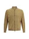 Salvatore Santoro Suede Jacket In Beige