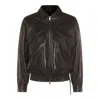 Salvatore Santoro Zip-front Panelled Leather Jacket In Black
