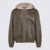 Salvatore Santoro Hooded Zip Leather Jacket In Multi