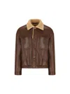 Salvatore Santoro Button-fastening Leather Jacket In Brown