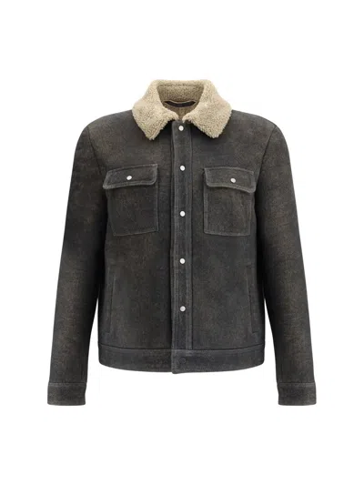 Salvatore Santoro Shearling Jacket In Multi
