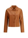 Salvatore Santoro Leather Jacket In Multicolour