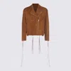 Salvatore Santoro Dark Brown Leather Casual Jacket In Brown