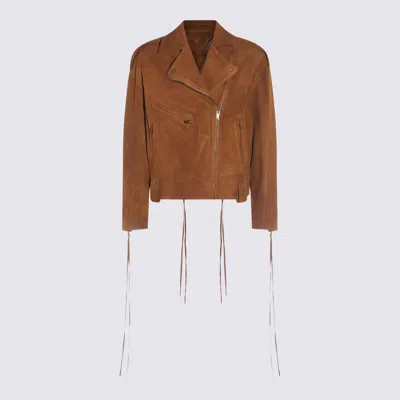 SALVATORE SANTORO JACKETS VAGE CAMEL