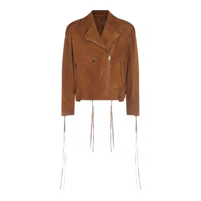 SALVATORE SANTORO JACKETS VAGE CAMEL