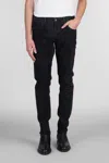 Salvatore Santoro Jeans In Black Denim In Black