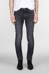 Salvatore Santoro Jeans In Black Denim In Black