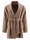 Salvatore Santoro Leather And Shearling Jacket In Beige