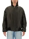 Salvatore Santoro Leather Bomber Jacket