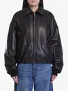 SALVATORE SANTORO LEATHER BOMBER JACKET