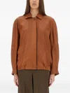 Salvatore Santoro Leather Jacket In Brown