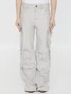 Salvatore Santoro Leather Cargo Pants In Multi