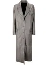 Salvatore Santoro Single-breasted Trench Coat In Grey