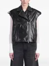 Salvatore Santoro Biker Jacket In Black Leather In 黑色