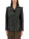 Salvatore Santoro Classic Biker Jacket With Zip Closure
