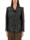 Salvatore Santoro Classic Biker Jacket With Zip Closure