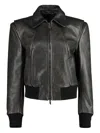 Salvatore Santoro Leather Jacket In Black