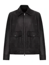 Salvatore Santoro Flap-pocket Leather Jacket In Black