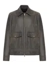 Salvatore Santoro Flap-pocket Leather Jacket In Black