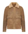 Salvatore Santoro Leather Jacket In Brown