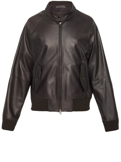 Salvatore Santoro Leather Jacket In Brown