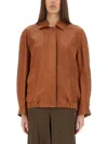 Salvatore Santoro Leather Jacket In Buff