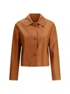Salvatore Santoro Leather Jacket In Cognac