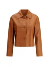Salvatore Santoro Leather Jacket In Cognac