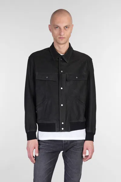 Salvatore Santoro Leather Jacket In Black Leather