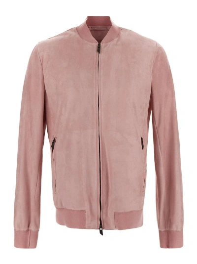 Salvatore Santoro Leather Jacket In Pink
