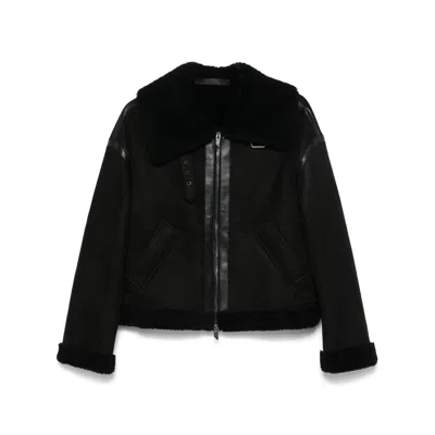Salvatore Santoro Leather Outerwear In Black