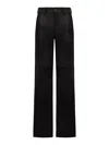 Salvatore Santoro Panelled Leather Trousers In Black