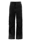 Salvatore Santoro Leather Straight-leg Trousers In Black