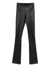 Salvatore Santoro Leather Trousers In Black