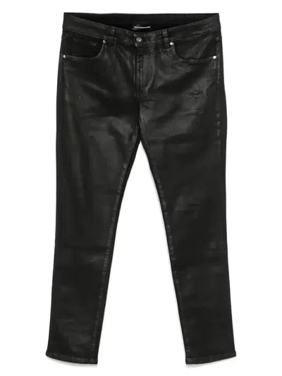 SALVATORE SANTORO LOGO-PATCH TROUSERS