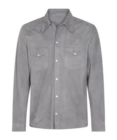 Salvatore Santoro Long Sleeve Casual Jacket In Grey