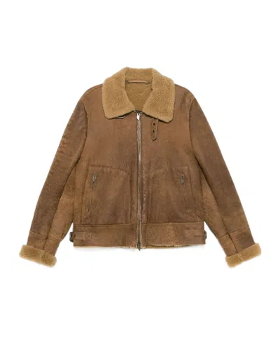 Salvatore Santoro Long-sleeved Casual Jacket In Brown